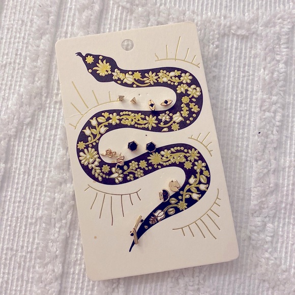 NWT Free People Earrings - Snake Stud Pack - Picture 8 of 9